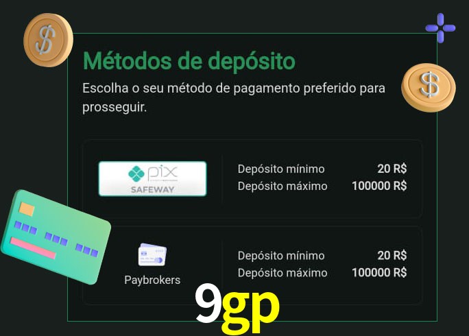 O cassino 9gp oferece uma grande variedade de métodos de pagamento